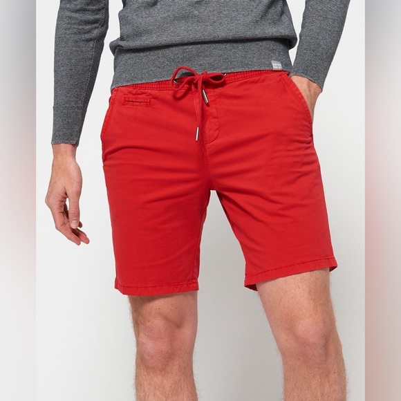 SUPERDRY Sunscorched Red Chino Shorts - Picture 8 of 10